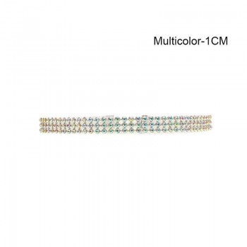Fashion Star Style Women Full Shiny Crystal Rhinestone Collares Necklace Choker Necklaces Wedding Birthday Jewelry