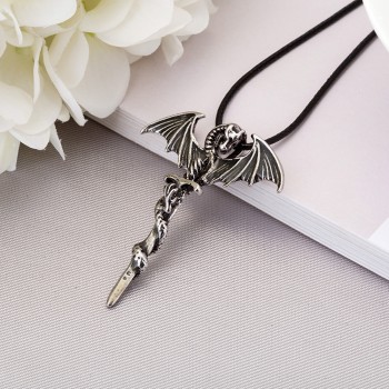 Vintage Jewelry Dragon Cross Sword Punk Pendants amp; Necklaces Glow in the Dark Luminous For Women Wax Rope Necklace 3 Colors