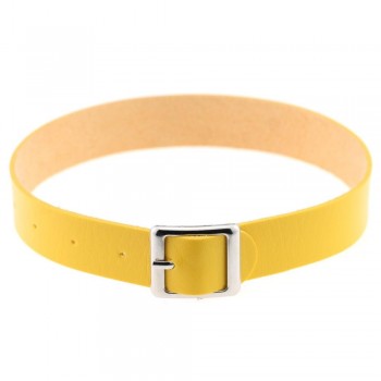 Fine quality Harajuku Belt Collar Choker Necklace PU Leather Choker Punk Goth 41*2cm