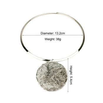 Brand Fashion Torques Cheap Collar Choker Necklace For Women 2018 Big Metal Wire Pendants Necklaces Statement Jewelry UKMOC