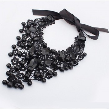 2017 Female Jewelry Black Lace Necklaces amp; Pendants Short Choker Women Accessories Gift  False Collar Statement Necklace