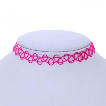 2018 New Women Girls Necklace Pendant Necklace Stretch Gothic Henna Choker Hippy jewelry Elastic 80s 90s Drop shipping