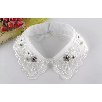 MIARA.L torques black lace beaded collar choker collar necklace fake collar women s clothing accessories sweet false collar