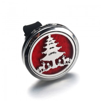 30mm 26 models Stainless Steel Car Air Freshener Perfume Essential Oil Diffuser tree of Life necklace Locket Christmas gift