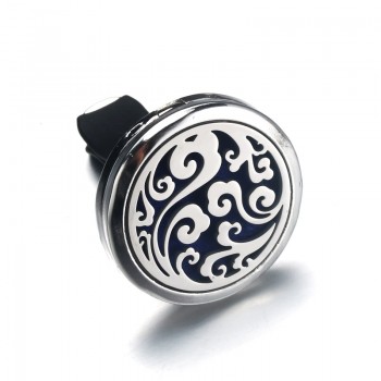 30mm 26 models Stainless Steel Car Air Freshener Perfume Essential Oil Diffuser tree of Life necklace Locket Christmas gift