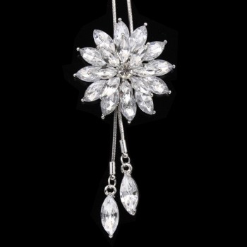 Fashion 1PC maxi necklace Choker  Women Charm Bridal Engagement Crystal Rhinestone Snowflake Pendant Necklace Jewelry   #0621