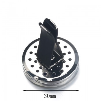 30mm 25 models Stainless Steel Car Air Freshener Perfume Essential Oil Diffuser necklace Locket Christmas gift