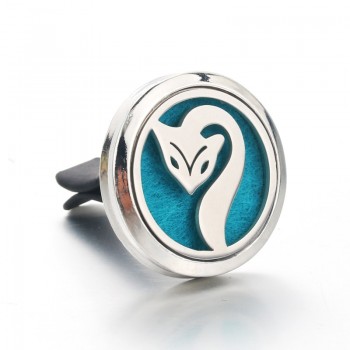 30mm 25 models Stainless Steel Car Air Freshener Perfume Essential Oil Diffuser necklace Locket Christmas gift