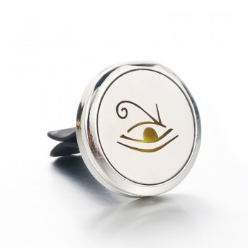 30mm 25 models Stainless Steel Car Air Freshener Perfume Essential Oil Diffuser necklace Locket Christmas gift