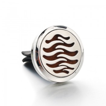 30mm 25 models Stainless Steel Car Air Freshener Perfume Essential Oil Diffuser necklace Locket Christmas gift