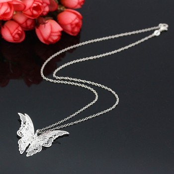 Necklaces Pendants Vintage Womens Jewelry Lovely Butterfly Chain Necklace Jewelry Pendants Long Necklace 2018