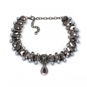 JURAN 2018 Trend NEW FASHION Vintage Classic Choker Necklace Full Crystal Pendant Necklace For Women Girl Gift Statement H1103-1