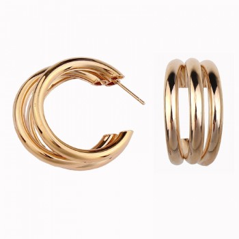 LZHLQ Drop Dangle Earrings Statement Earrings 2018 Fashion Metal Earrings For Women Gold And Silver Jewelry Simple Vintage
