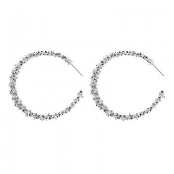 LZHLQ Drop Dangle Earrings Statement Earrings 2018 Fashion Metal Earrings For Women Gold And Silver Jewelry Simple Vintage