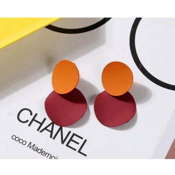 LZHLQ Drop Dangle Earrings Statement Earrings 2018 Fashion Metal Earrings For Women Gold And Silver Jewelry Simple Vintage