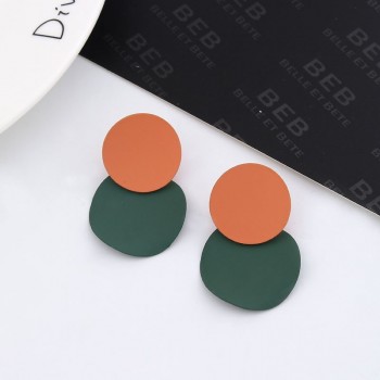 LZHLQ Drop Dangle Earrings Statement Earrings 2018 Fashion Metal Earrings For Women Gold And Silver Jewelry Simple Vintage