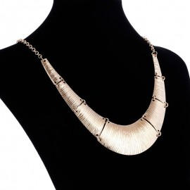 Fashion women wide choker necklace zinc alloy ladies chain necklaces trendy jewelry collier femme