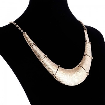 Fashion women wide choker necklace zinc alloy ladies chain necklaces trendy jewelry collier femme