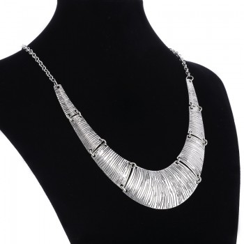 Fashion women wide choker necklace zinc alloy ladies chain necklaces trendy jewelry collier femme