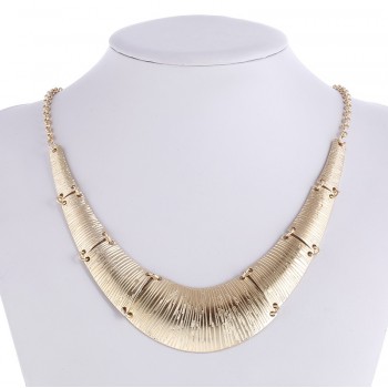 Fashion women wide choker necklace zinc alloy ladies chain necklaces trendy jewelry collier femme