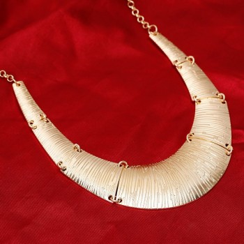 Fashion women wide choker necklace zinc alloy ladies chain necklaces trendy jewelry collier femme
