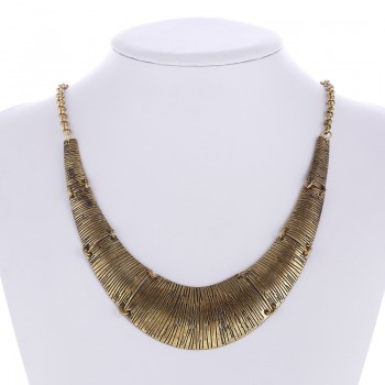 Fashion women wide choker necklace zinc alloy ladies chain necklaces trendy jewelry collier femme