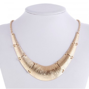 Fashion women wide choker necklace zinc alloy ladies chain necklaces trendy jewelry collier femme