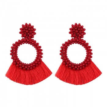 Best lady New Fashion Tassel Dangle Earrings For Women Wedding Party Gift Drop Jewelry Hot Bijoux Statement Earring Wholesale