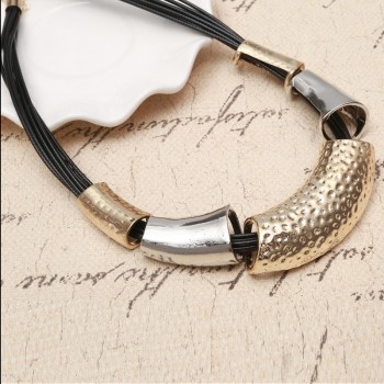 Hesiod Women Statement Necklace Charm Fashion Gold Color Choker Necklace European Style Punk Collar Jewelry Collier Femme