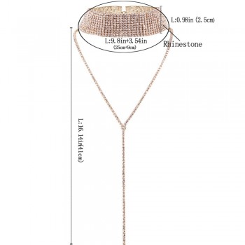 Gold Silver Supernatural Luxury Crystal Chokers Women Jewelry Accessories Thick Declaration Chocker Necklaces Collier #228817