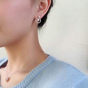 MENGJIQIAO 2018 Korean Star Trendy Shiny Zircon Drop Earrings For Women Delicate Micro Paved Long Pendientes Boucle Doreille