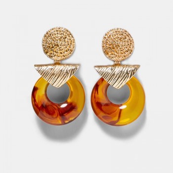 Best lady ZA Charm Multicolored Drop Dangle Earrings For Women Bohemian Wedding Party Jewelry Bohemian Christmas Gifts Hot Sale