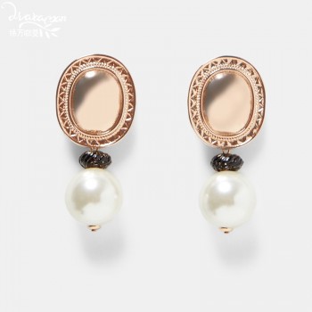 Dvacaman ZA Big Rectangle Metal Drop Earrings Women Party Hanging Earrings Handmade Trendy Statement Jewelry Gifts Female Bijoux
