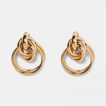 Dvacaman ZA Big Rectangle Metal Drop Earrings Women Party Hanging Earrings Handmade Trendy Statement Jewelry Gifts Female Bijoux