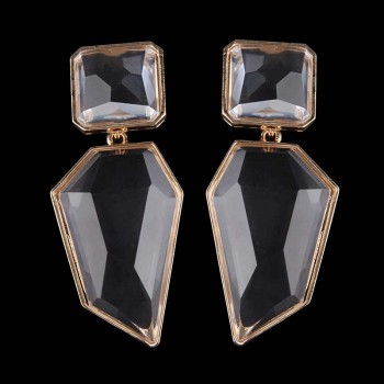 Dvacaman New Handmade Crystal Za Jewelry Womens Earrings 2018 Wedding Party Dangle Drop Earrings Metal Accessory Pendientes AC7