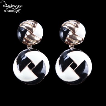 Dvacaman New Handmade Crystal Za Jewelry Womens Earrings 2018 Wedding Party Dangle Drop Earrings Metal Accessory Pendientes AC7