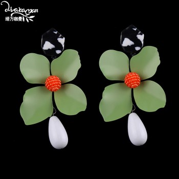 Dvacaman New Handmade Crystal Za Jewelry Womens Earrings 2018 Wedding Party Dangle Drop Earrings Metal Accessory Pendientes AC7