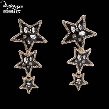 Dvacaman New Handmade Crystal Za Jewelry Womens Earrings 2018 Wedding Party Dangle Drop Earrings Metal Accessory Pendientes AC7