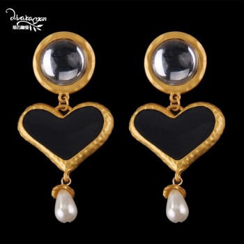 Dvacaman New Handmade Crystal Za Jewelry Womens Earrings 2018 Wedding Party Dangle Drop Earrings Metal Accessory Pendientes AC7
