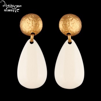 Dvacaman New Handmade Crystal Za Jewelry Womens Earrings 2018 Wedding Party Dangle Drop Earrings Metal Accessory Pendientes AC7