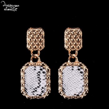 Dvacaman New Handmade Crystal Za Jewelry Womens Earrings 2018 Wedding Party Dangle Drop Earrings Metal Accessory Pendientes AC7