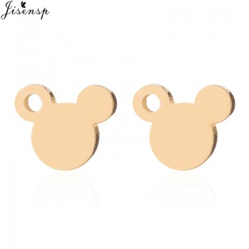Jisensp Fashion Women Mickey Earrings Cartoon Mouse Stud Earrings Mothers Day Gift Cute Animal Small Earings aretes de mujer