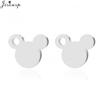 Jisensp Fashion Women Mickey Earrings Cartoon Mouse Stud Earrings Mothers Day Gift Cute Animal Small Earings aretes de mujer
