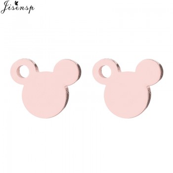 Jisensp Fashion Women Mickey Earrings Cartoon Mouse Stud Earrings Mothers Day Gift Cute Animal Small Earings aretes de mujer
