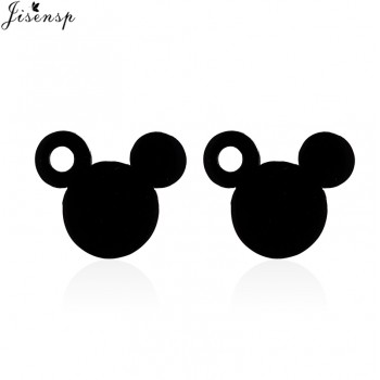 Jisensp Fashion Women Mickey Earrings Cartoon Mouse Stud Earrings Mothers Day Gift Cute Animal Small Earings aretes de mujer