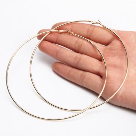 Big Size 90/100mm Hoop Earrings for Women Classice Round Silver Gold Circle Women Jewelry Accessory Punk Brincos Pendientes