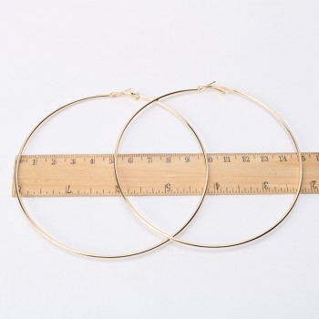 Big Size 90/100mm Hoop Earrings for Women Classice Round Silver Gold Circle Women Jewelry Accessory Punk Brincos Pendientes