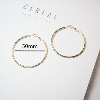 Big Size 90/100mm Hoop Earrings for Women Classice Round Silver Gold Circle Women Jewelry Accessory Punk Brincos Pendientes