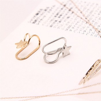 Cartilage Ear Clip Simple On Earring Jewellery Fashion Wrap Women Cuff No Piercing Earrings Ear non pierced earrings earcuff Z45
