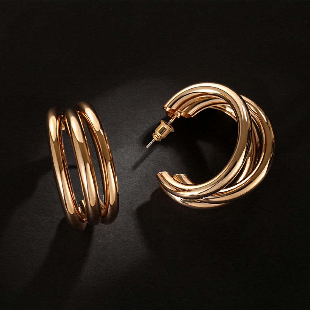 trendy Round small Hoop Smooth Earrings Simple Style Ears Circle Charm korean Earrings fashion For Women jewelry 2019 wholesale